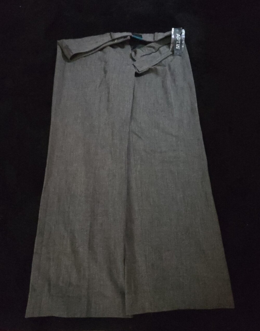 Apt 9 Women's Dress Pants 16 Short Trouser Taupe Micro Pattern Business Casual - Picture 12 of 16